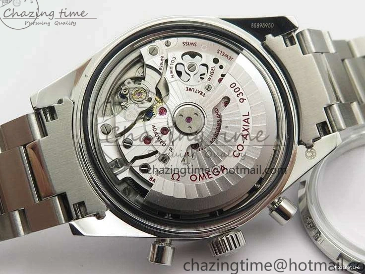 0213 Speedmaster ’57 Co-Axial OMF 1:1 Best Edition Black Dial White Markers On SS Bracelet A Durable 8146